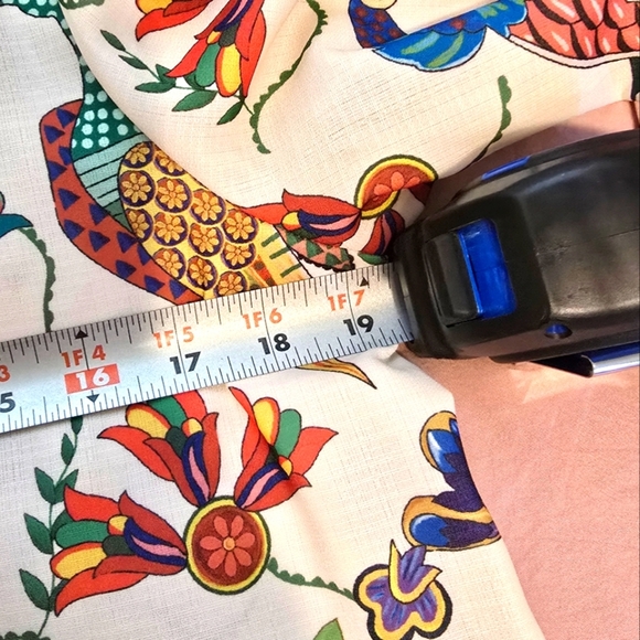 NWOT Boutique Green Print Bird Dress Womens Size Large - Picture 6 of 8